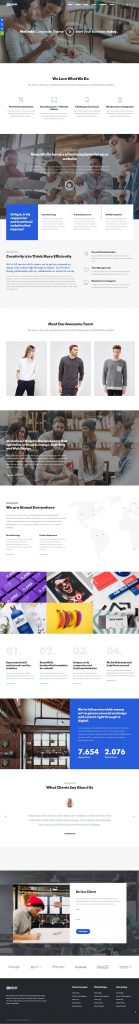 Mẫu Website Giới Thiệu Công Ty – Melinda