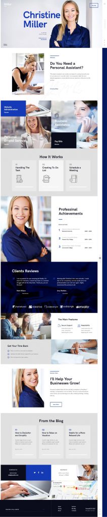 Mẫu Website Giới Thiệu Công Ty – Miller