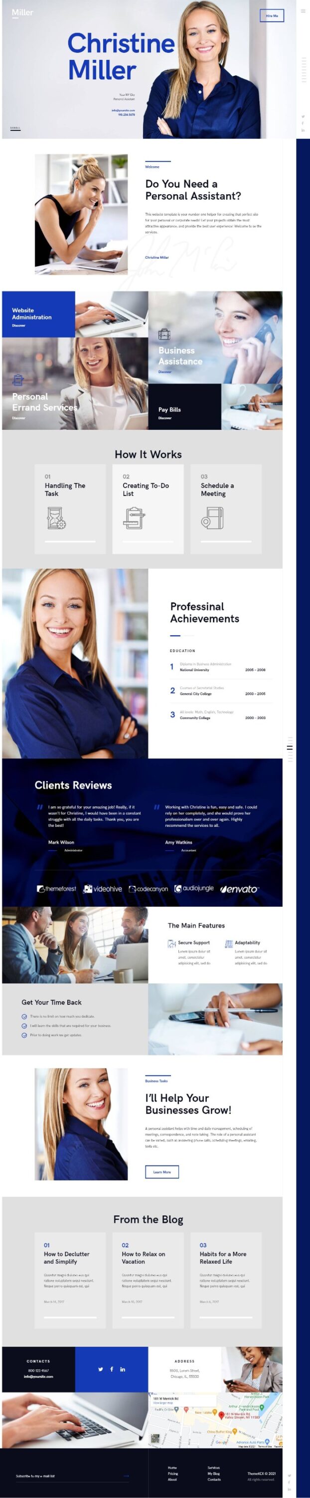 Mẫu Website Giới Thiệu Công Ty – Miller