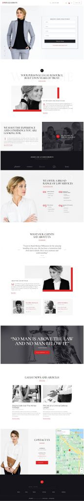 Mẫu Website Giới Thiệu Công Ty – M.Williamson