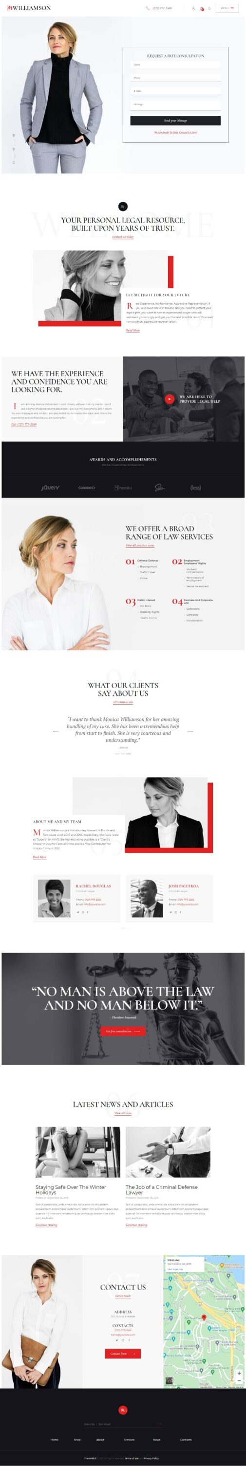 Mẫu Website Giới Thiệu Công Ty – M.Williamson
