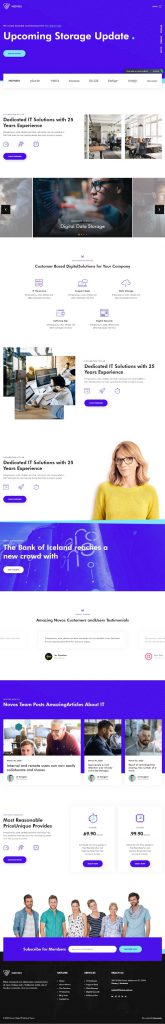 Mẫu Website Giới Thiệu Công Ty – Novos