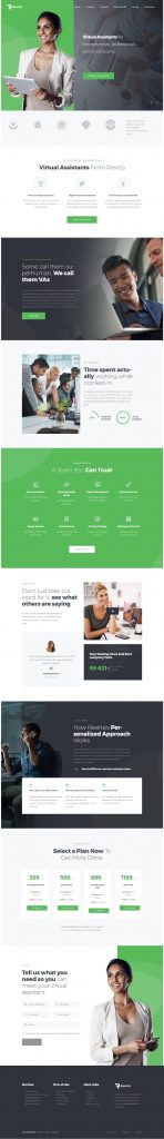 Mẫu Website Giới Thiệu Công Ty – Revirta