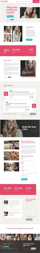 Mẫu Website Giới Thiệu Công Ty – Save Julia