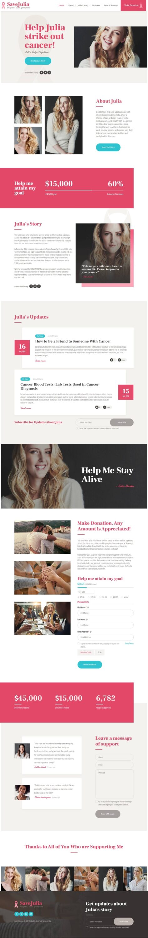 Mẫu Website Giới Thiệu Công Ty – Save Julia