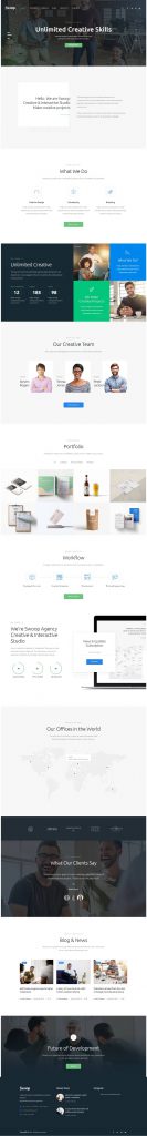 Mẫu Website Giới Thiệu Công Ty – Swoop
