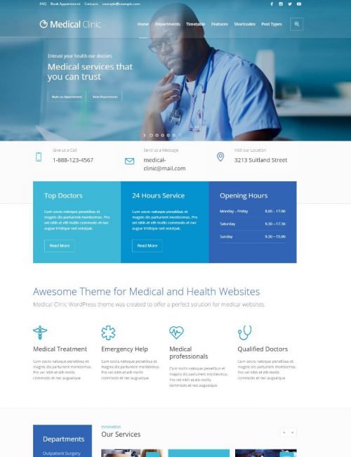 Mẫu Website Y Tế - Medical Clinic