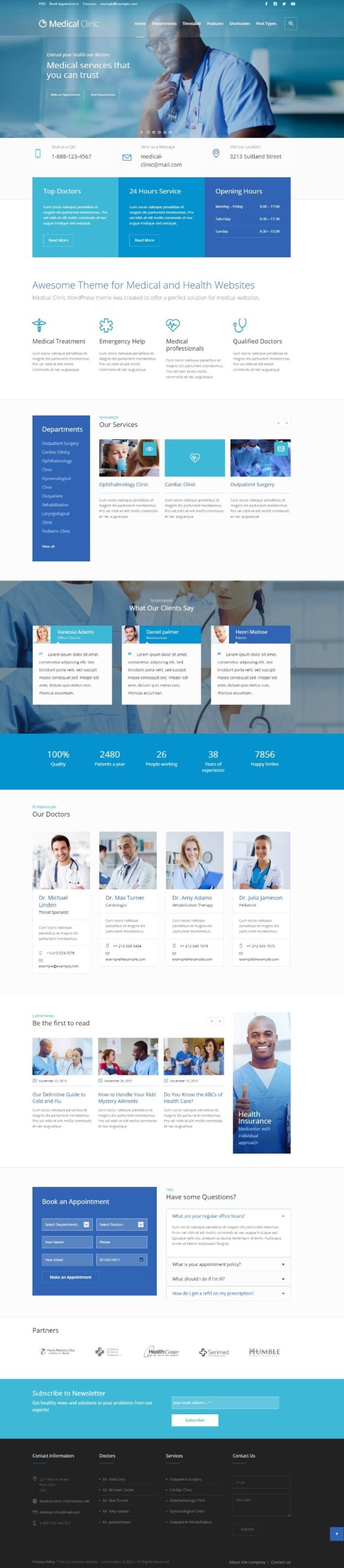 Mẫu Website Y Tế – Medical Clinic