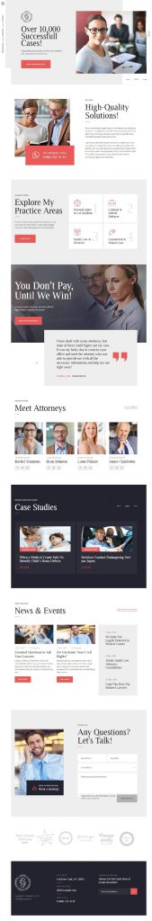 Mẫu website Mẫu Wensite Giới Thiệu Công Ty – Justitia