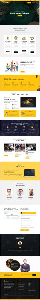Mẫu website Website Tài Chính -Digibit