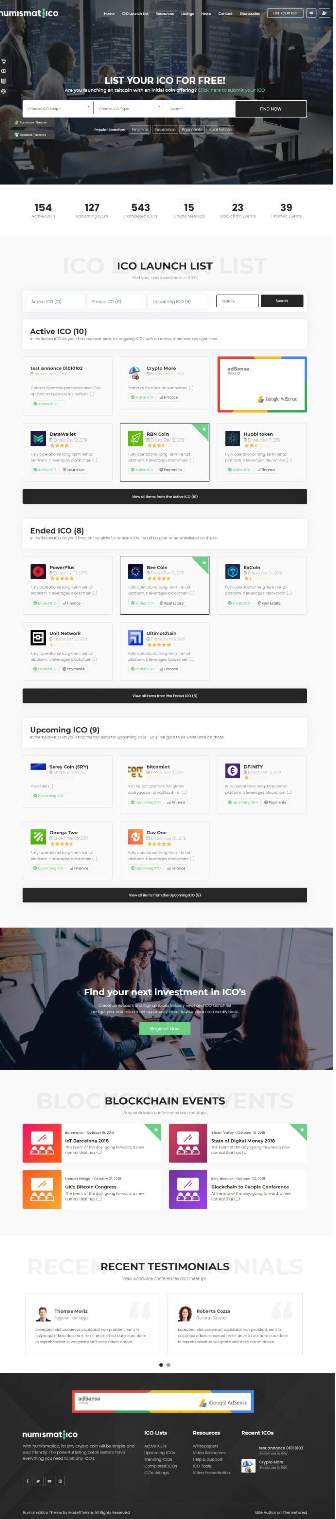 Website Tài Chính -Numismat Ico
