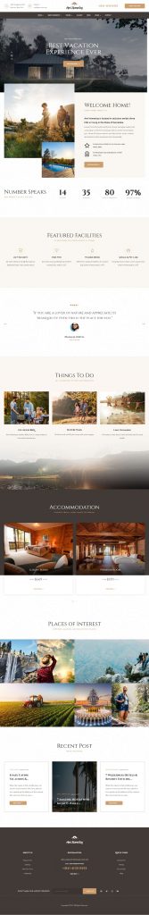 Mẫu Website Khách Sạn -Hotels Ami Homestay