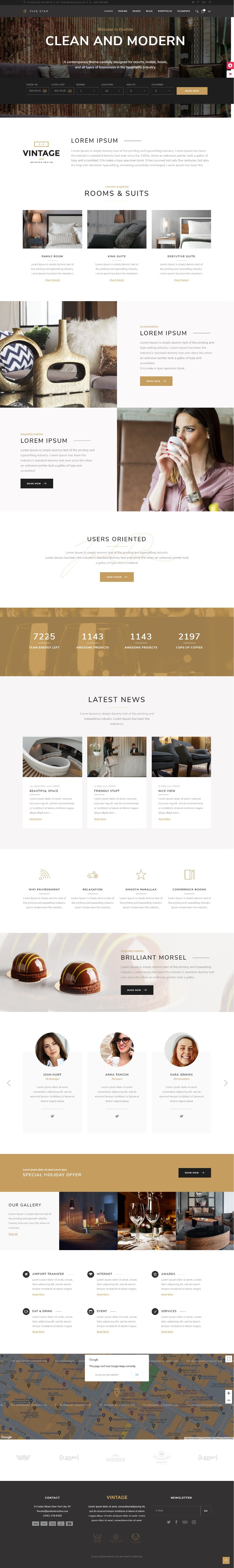 Mẫu Website Khách Sạn -Hotels Five Star