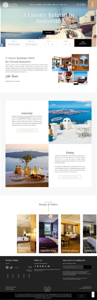 Mẫu Website Khách Sạn -Hotels Sunway