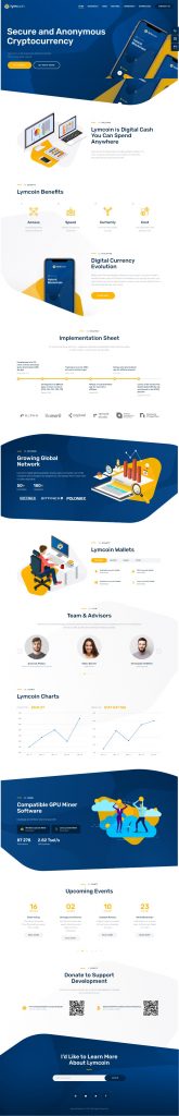 Mẫu website Website Tài Chính -Lymcoin
