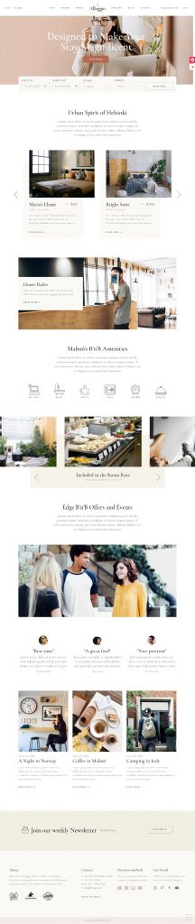 Mẫu Website Khách Sạn -Hotels Alloggio