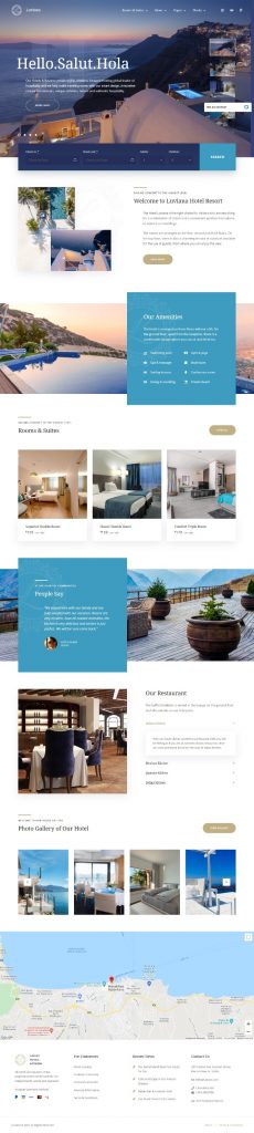 Mẫu Website Khách Sạn -Hotels Luviana