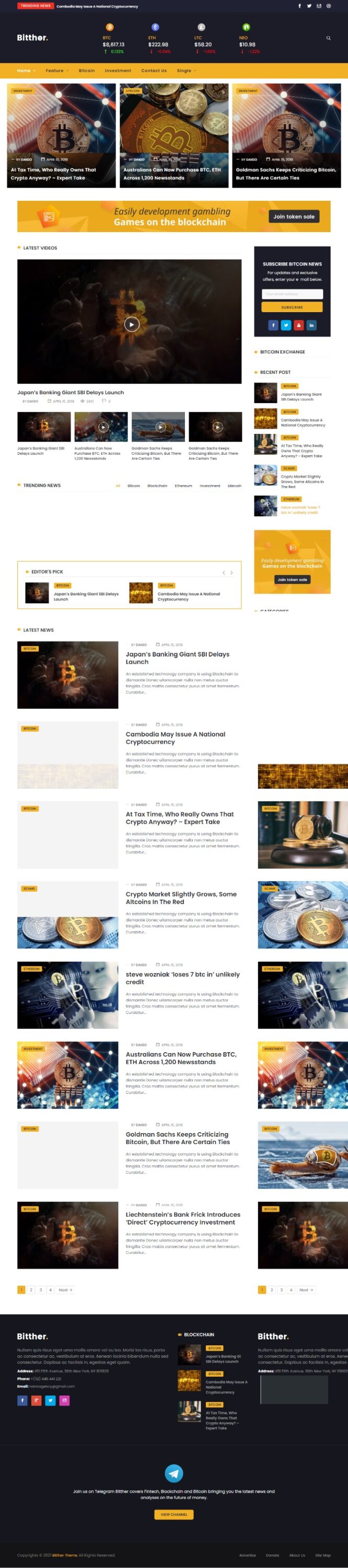 Website Tài Chính -Bitther