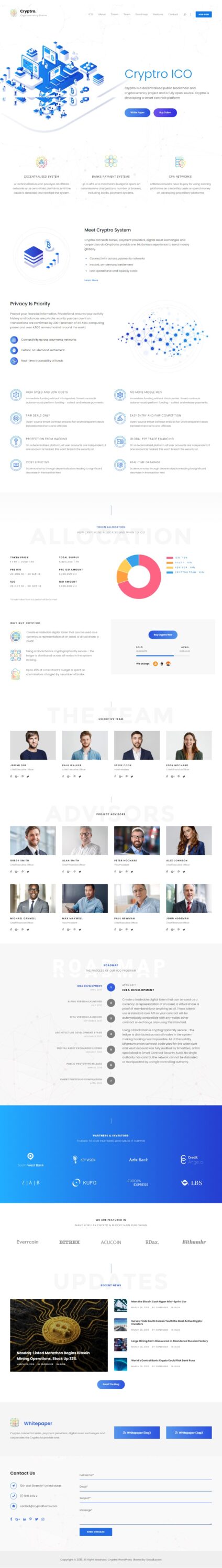 Website Tài Chính -Cryptro Icolight