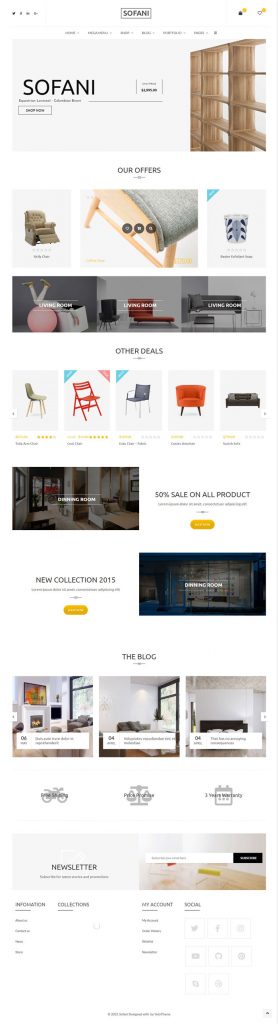 Mẫu website bán hàng nội thất – Sofani 5