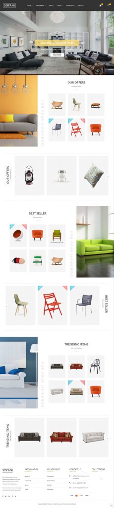 Mẫu website bán hàng nội thất – Sofani 8