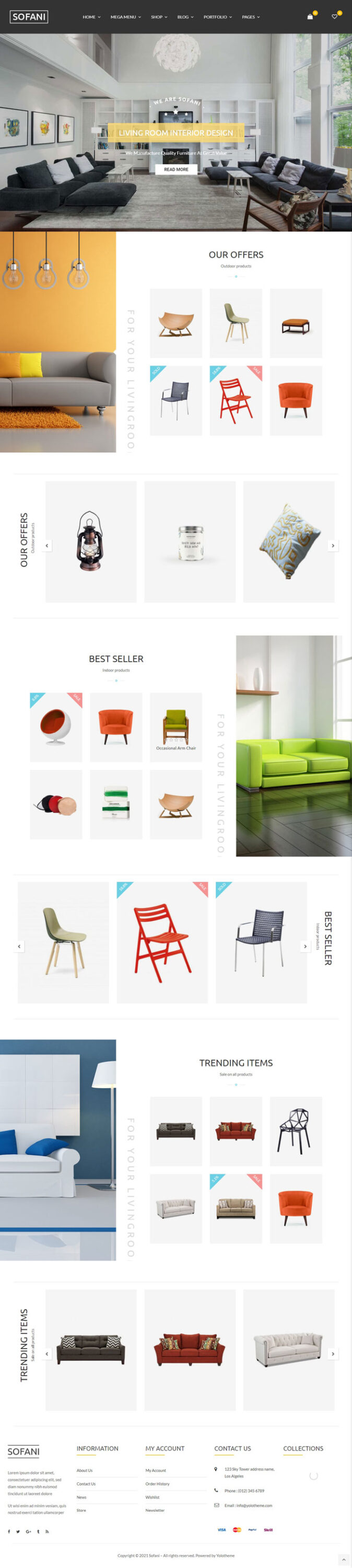 Mẫu website Mẫu website bán hàng nội thất – Sofani 8