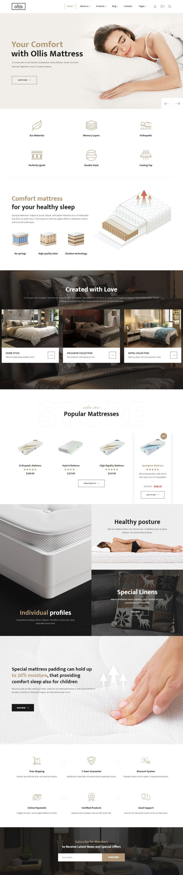 Mẫu website dịch vụ nội thất – Ollis 5
