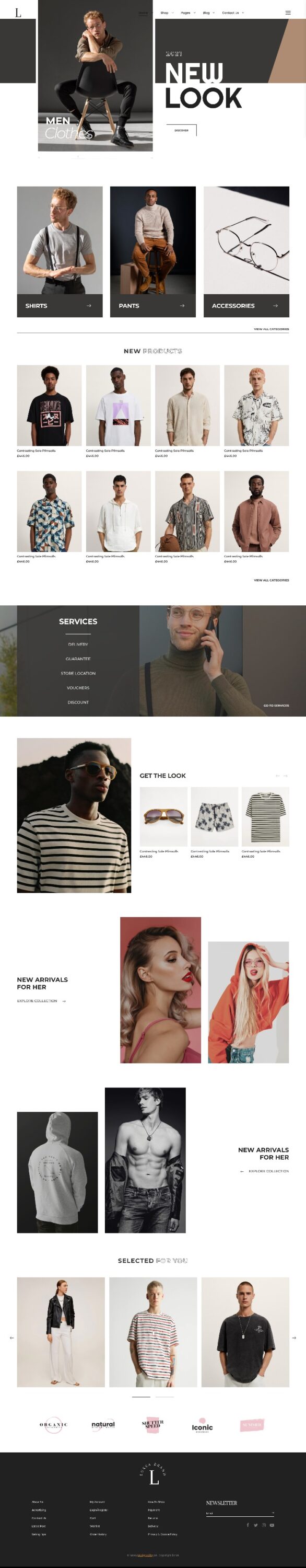 Mẫu Website Bán Hàng Thời Trang Luxsa