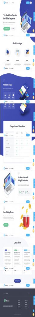 Mẫu website MẪU WEBSITE TÀI CHÍNH – REX COIN