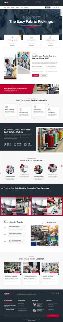 Mẫu Website Giới Thiệu Công Ty Công Nghiệp – Fablio 2