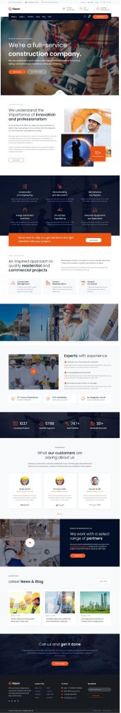 Mẫu Website Giới Thiệu Công Ty Công Nghiệp – Bauer