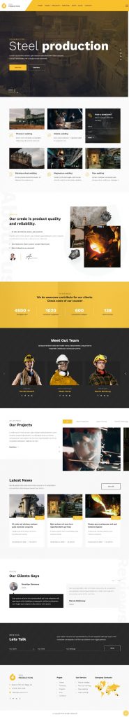 Mẫu Website Giới Thiệu Công Ty Công Nghiệp – Oktan 2