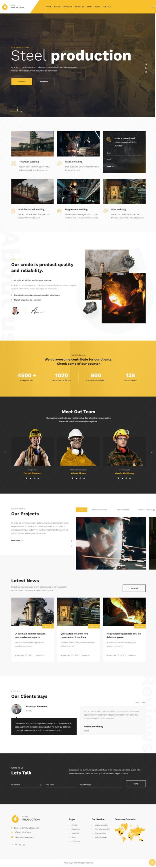 Mẫu Website Giới Thiệu Công Ty Công Nghiệp – Oktan 2