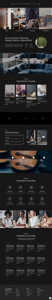 Mẫu website dịch vụ thiết kế nội thất – Studio-dar