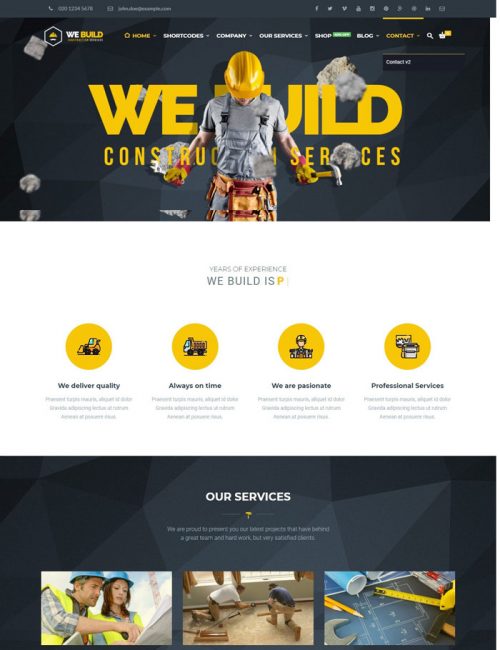 Mẫu Website Thiết Kế Xây Dựng - We build