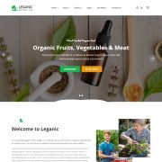 Mẫu website bán hàng thực phẩm Leganic Home 3
