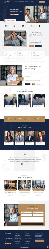 MẪU WEBSITE CÔNG TY LUẬT – ATTARNI