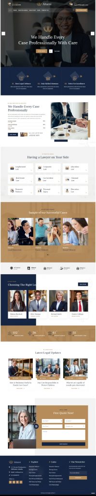 MẪU WEBSITE CÔNG TY LUẬT – ATTARNI HOME 2