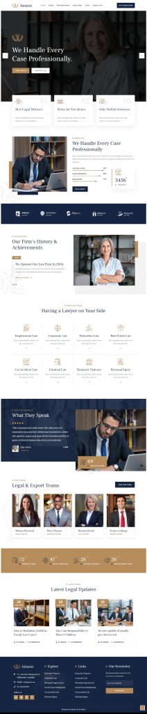 MẪU WEBSITE CÔNG TY LUẬT – ATTARNI HOME 3