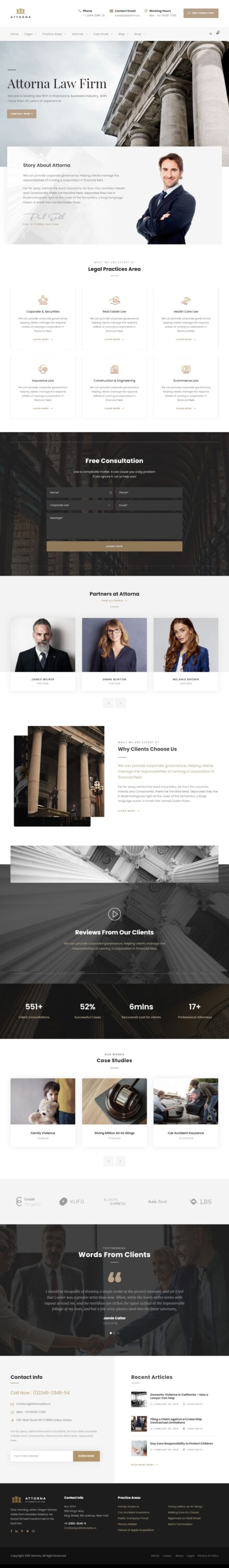 MẪU WEBSITE CÔNG TY LUẬT – ATTORNA HOME 3