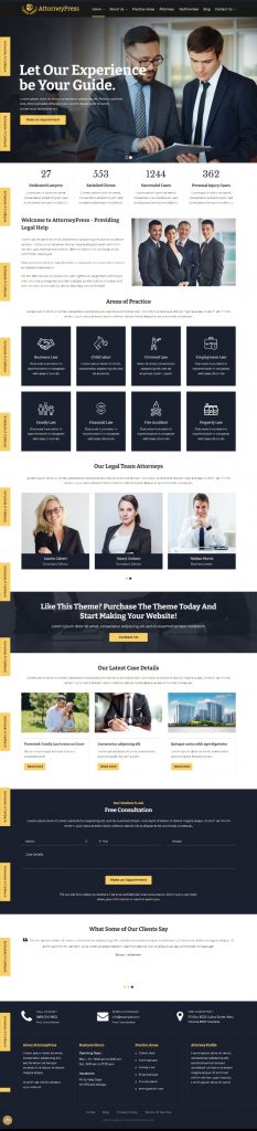 MẪU WEBSITE CÔNG TY LUẬT – ATTORNEY PRESS HOME 2