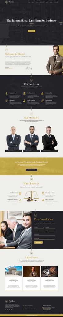 MẪU WEBSITE CÔNG TY LUẬT – FLAVIUS