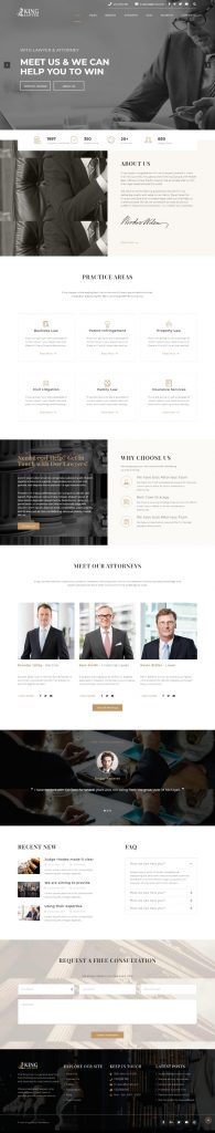 MẪU WEBSITE CÔNG TY LUẬT – KINGLAW HOME 2
