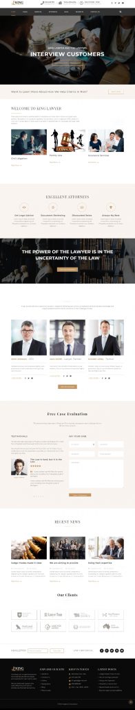 MẪU WEBSITE CÔNG TY LUẬT – KINGLAW HOME 3