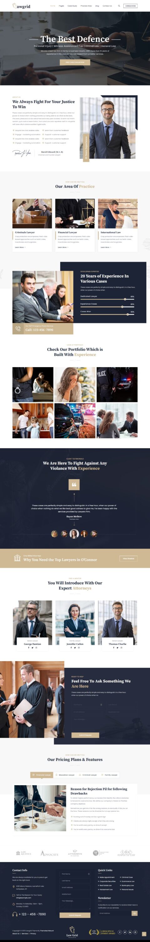 MẪU WEBSITE CÔNG TY LUẬT – LAWGRID HOME 2