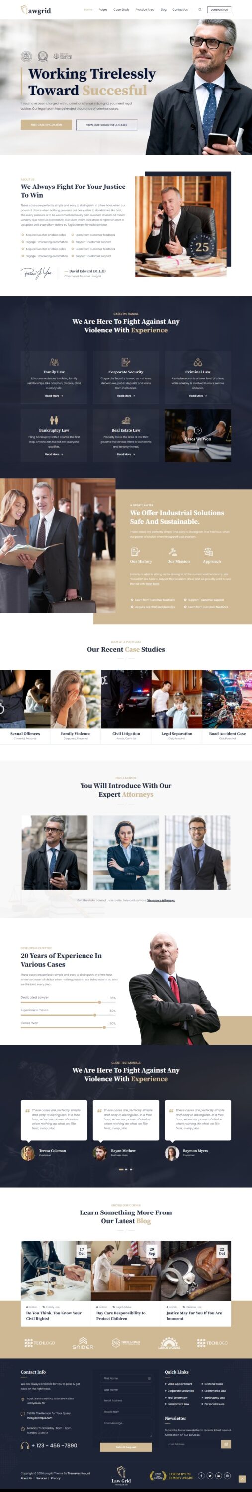 MẪU WEBSITE CÔNG TY LUẬT – LAWGRID