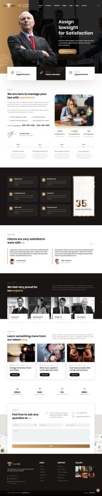 MẪU WEBSITE CÔNG TY LUẬT – LAWSIGHT HOME 1