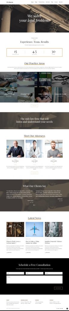 MẪU WEBSITE CÔNG TY LUẬT – LIBERIS