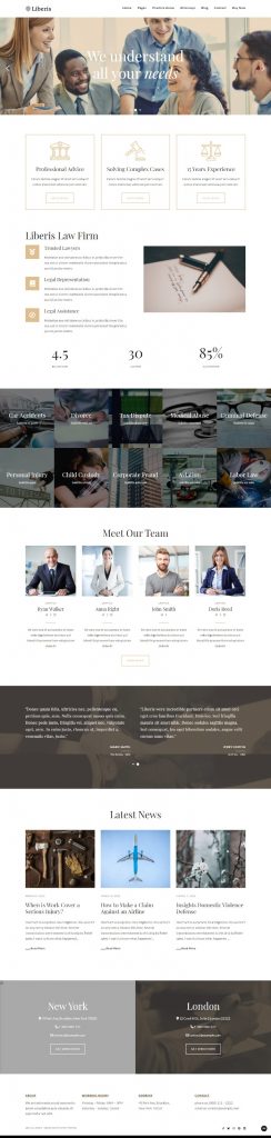 MẪU WEBSITE CÔNG TY LUẬT – LIBERIS HOME 4