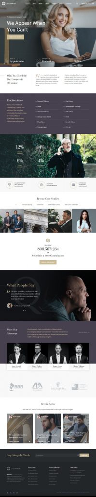 MẪU WEBSITE CÔNG TY LUẬT – OCONNOR